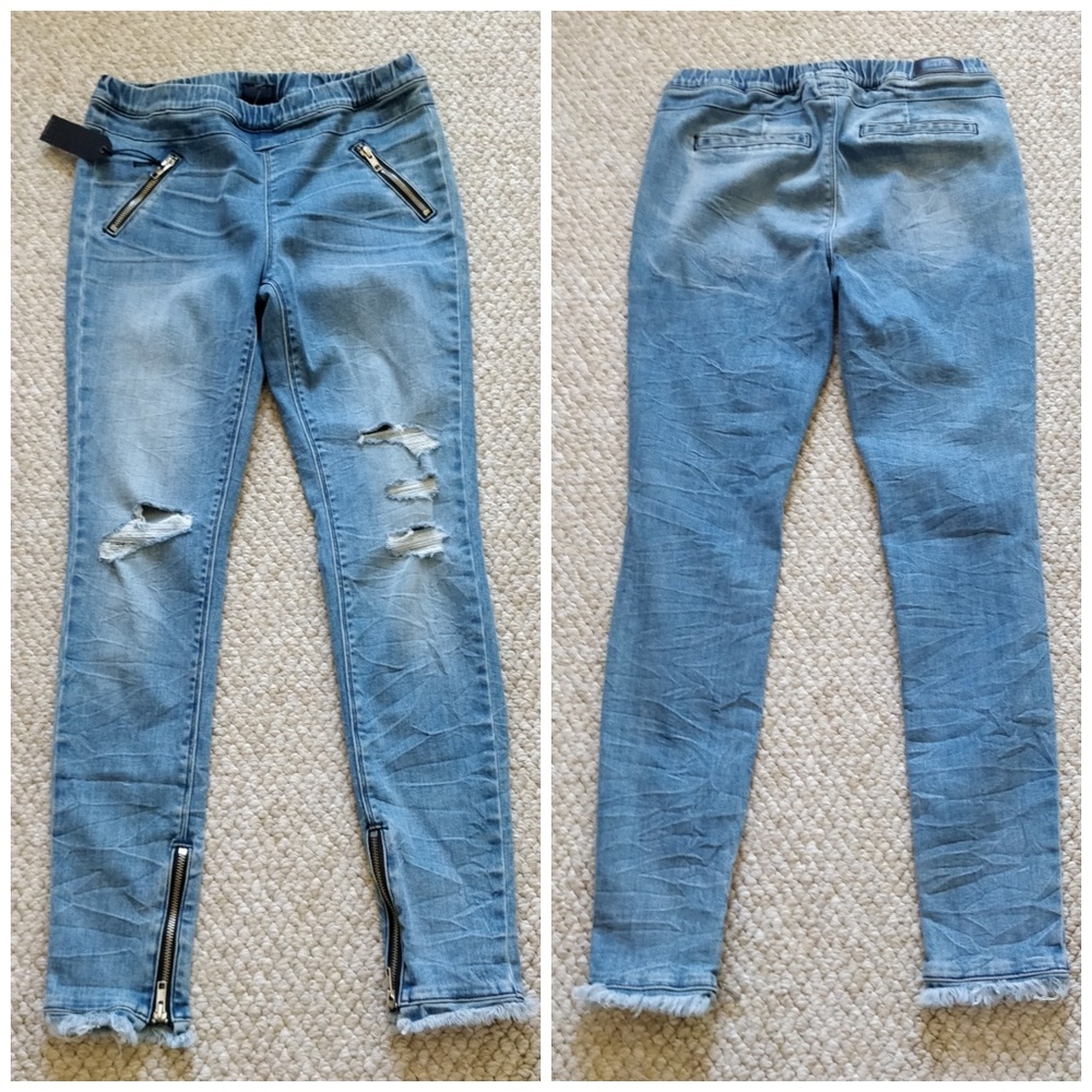RtA Road to Awe Mila destroyed skinny jeans NWT